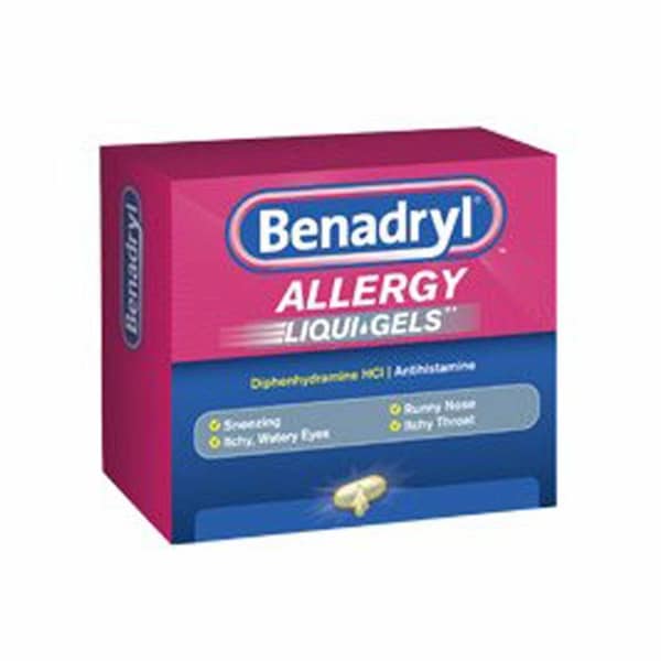 Benadryl Allergy Relief 25 mg Strength Capsule, 24PK 00501200124 - main